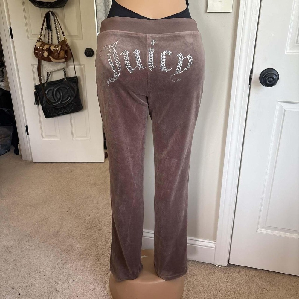 Juicy Couture brown velour sweatpants (size M)